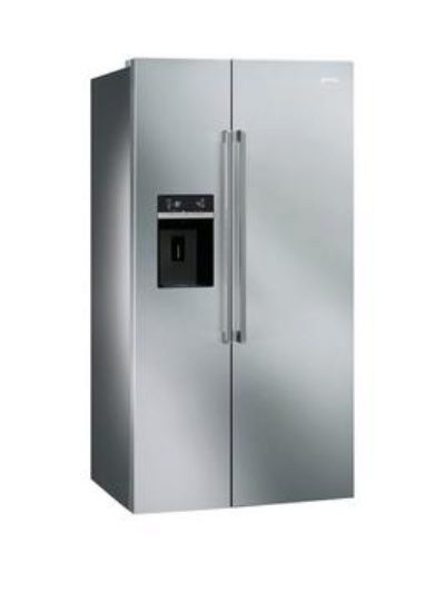 Smeg Sbs63Xed American Style 2-Door No Frost Fridge Freezer - Stainless Steel Smeg Sbs63Xed American Style 2-Door No Frost Fridge Freezer - Stainless Steel